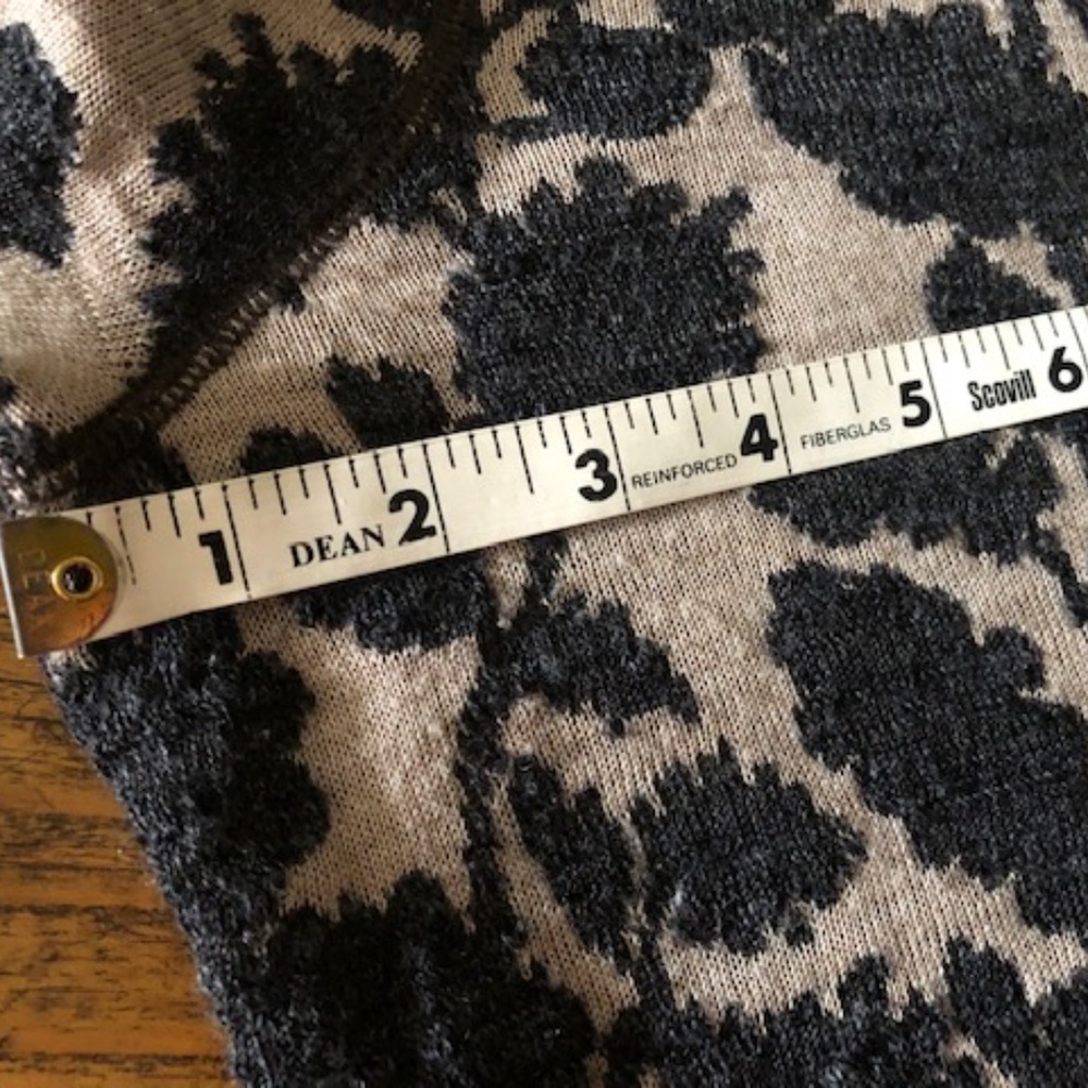 Women's Loft Ann Taylor Dark Charcoal and Tan Knit Dress XS - Picture 8 of 13